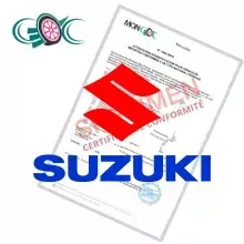 Certificat de Conformité suzuki