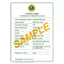 Obtenir le certificat de conformité Lotus